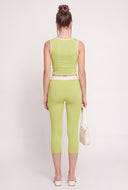 Contrast Capri Leggings