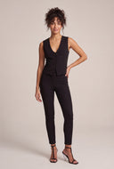 Blazer Vest and Skinny Pants Set