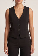 Blazer Vest and Skinny Pants Set