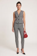 Houndstooth Blazer Vest and Pants Set