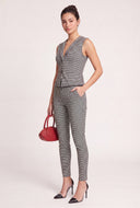 Houndstooth Blazer Vest and Pants Set