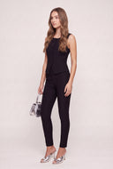Button Front Blazer Vest and Pants Set