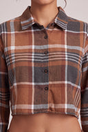 Plaid Crop Shirt