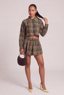 Plaid Crop Shirt