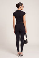 Aurora Ribbed Crop Polo