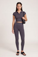 Aurora Ribbed Crop Polo