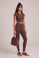 Aurora Ribbed Crop Polo