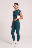 Aurora Ribbed Crop Polo