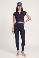 Aurora Ribbed Crop Polo