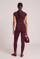 Aurora Ribbed Crop Polo