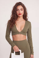 Eliora Plunge Crop Top