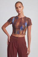 Body Heat Mesh Crop Top