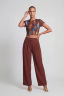 Body Heat Mesh Crop Top