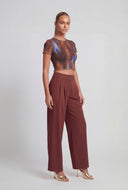 Body Heat Mesh Crop Top