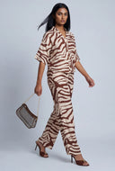 Zebra Drawstring Pants