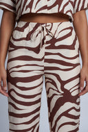 Zebra Drawstring Pants