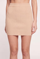 Rib Knit Mini Skirt