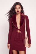 Rib Knit Mini Skirt