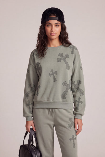 Halle Glam Pattern Pullover