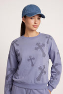 Halle Glam Pattern Pullover