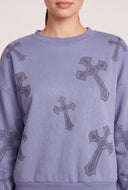 Halle Glam Pattern Pullover