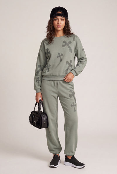 Halle Glam Pattern Sweatpants