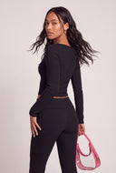Aria Long Sleeve Crop Top