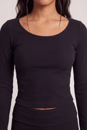Aria Long Sleeve Crop Top