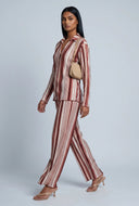 Madelynn Striped Plisse Shirt