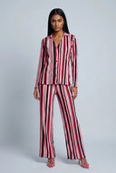 Madelynn Striped Plisse Shirt