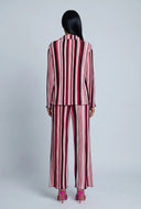 Madelynn Striped Plisse Shirt