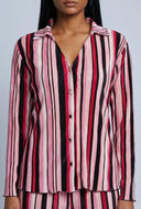 Madelynn Striped Plisse Shirt