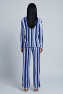 Madelynn Striped Plisse Shirt
