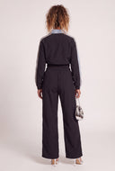 Nylon Wide Leg Pants
