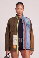 Color Block Denim Jacket