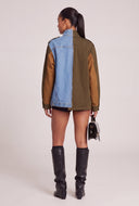 Color Block Denim Jacket
