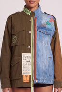 Color Block Denim Jacket