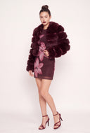 Tiered Faux Fur Jacket