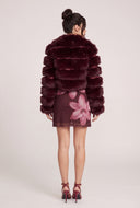 Tiered Faux Fur Jacket