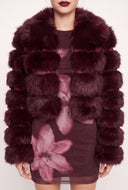 Tiered Faux Fur Jacket