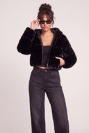 Eva Faux Fur Crop Jacket