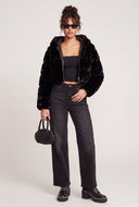 Eva Faux Fur Crop Jacket