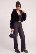 Eva Faux Fur Crop Jacket