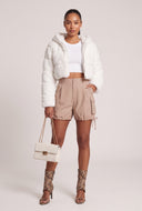 Eva Faux Fur Crop Jacket