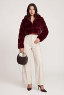 Eva Faux Fur Crop Jacket