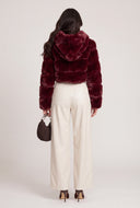 Eva Faux Fur Crop Jacket