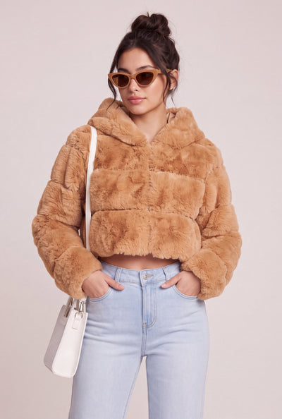 Eva Faux Fur Crop Jacket