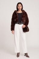 Eva Faux Fur Crop Jacket