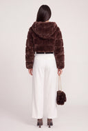 Eva Faux Fur Crop Jacket