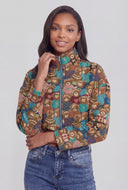 Zelda Jacquard Cropped Jacket